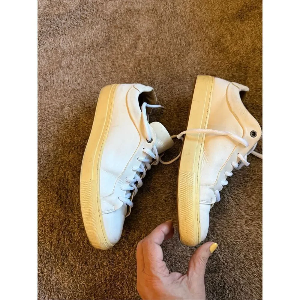 Hugo Boss Mirage Sneaker White Calfskin Leather SZ 42 US 8.5